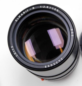 A Leitz Leica R5 camera, boxed with instructions, together with an Ever Ready case, Elmarit-R 1:2, 8/135mm lens, Summicron-R 1:2/35mm lens, filters, all boxed. - 3