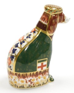 A Royal Crown Derby Imari porcelain English Spaniel figure, limited edition 340/1000, with certificate. - 2