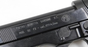 A Beretta CO&sup2; air pistol, calibre 4.5mm. (.177), cased with instructions. - 3