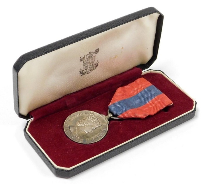 An Elizabeth II Imperial Service Medal, named to Frederick James Maris, cased.
