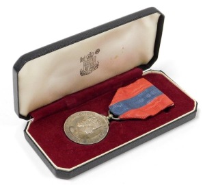 An Elizabeth II Imperial Service Medal, named to Frederick James Maris, cased.