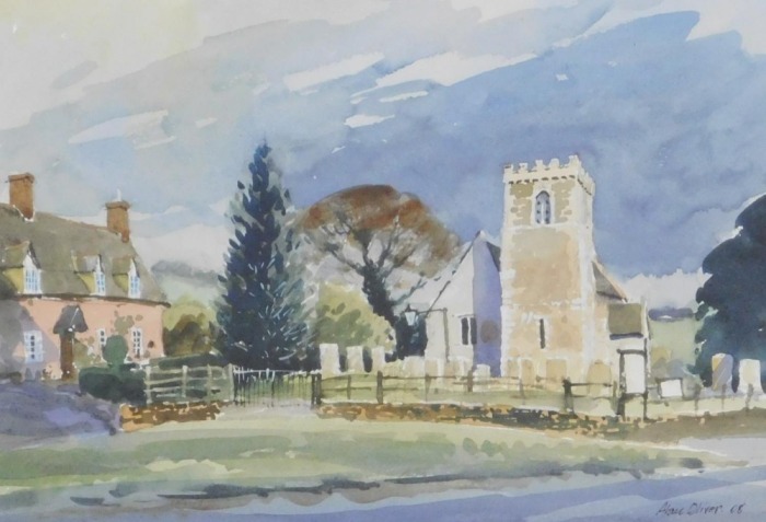 Alan Olivery (British, b.1937). Brooke, watercolour, signed, dated 08, 24cm x 35.5cm.