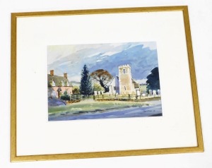 Alan Olivery (British, b.1937). Brooke, watercolour, signed, dated 08, 24cm x 35.5cm. - 2