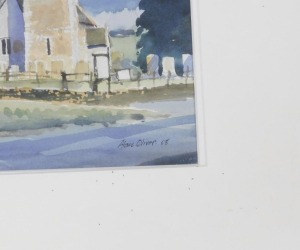 Alan Olivery (British, b.1937). Brooke, watercolour, signed, dated 08, 24cm x 35.5cm. - 3