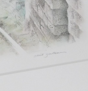 After David Gentleman (British, b.1930). Inclined Plane, lithograph, limited edition 164/240, signed, 55cm x 43cm. - 3