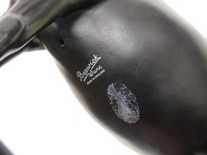 A Beswick matt black figure of Welsh Cobb Stallion, raised on an oval base, printed mark. - 2