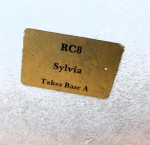 A bronzed plaster figure of Sylvia, modelled by Roman Chadwick, For Heredities, no. RC8, 30cm high. - 2