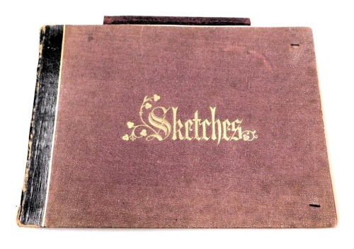 William Brenchley Rye (1818-1901). Sketchbook containing various landscape pencil and watercolour sketches. Brenchley Rye was a librarian and keeper of the printed book in the British Museum 1869-1875.