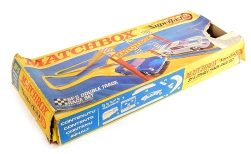 A Matchbox Super Fast SF-5 double track race set, Lesney Product, boxed.