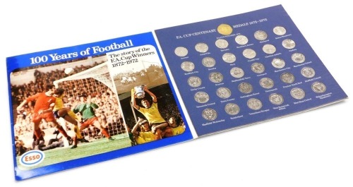 An Esso FA Cup Centenary 1972 medals collection.