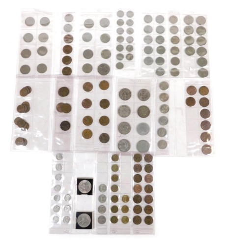 Queen Elizabeth II silver and copper pre decimal coinage. (a quantity)