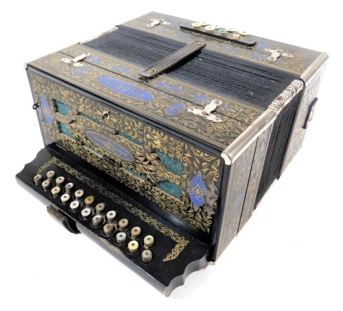A Viceroy accordion, twenty one button, boxed.