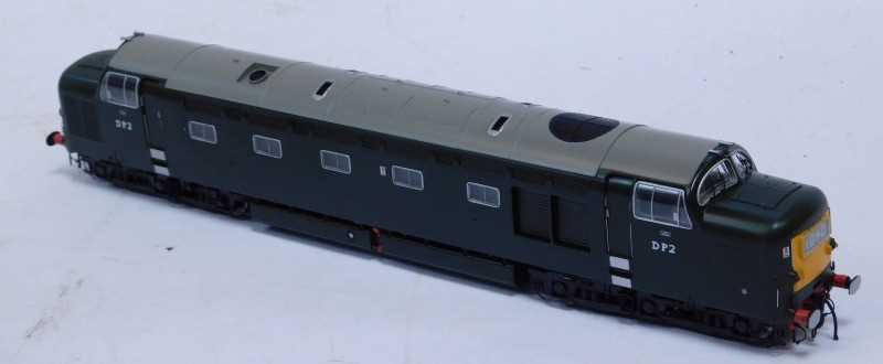 A Heljan OO gauge class 40 diesel locomotive, DP2 prototype in early BR ...