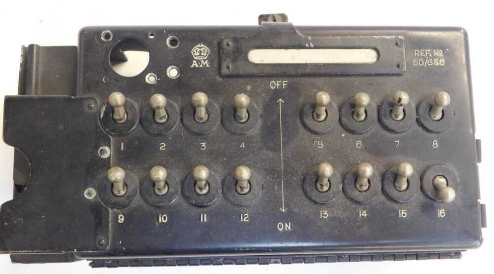 A World War II Avro Lancaster Bomb Selector switch box, marked Air ...