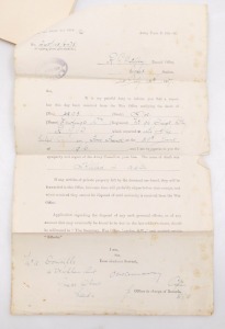 A WWI medal trio, comprising 1914-15 Star, 1914-18 British War medal and Victory medal, inscribed to Sr-2393 Cpl. W Rawlings, Royal Artillery, together with photographs and documentation including original carbon copy letter dated 29th June 1916 giving de - 9