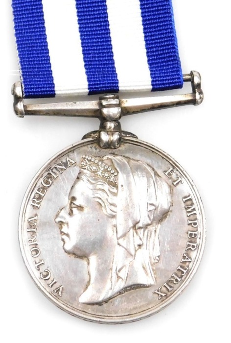 An Egypt medal 1882, inscribed to 3826 Pte. J Stockhill, 3rd King's Rifle Corps.