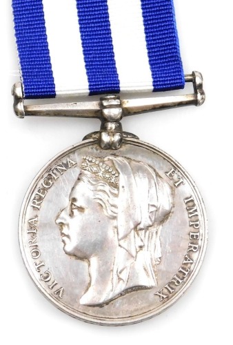An Egypt medal 1882, inscribed to 3826 Pte. J Stockhill, 3rd King's Rifle Corps.