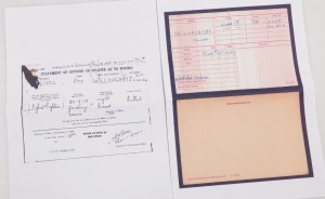WWI and WWII associated medal groups, comprising 1914-18 British War medal and Victory medal, inscribed to 4468 Pte. J Willoughby, Lincolnshire Rgt., and WWII Defence medal, inscribed to 4468 Pte. J Willoughby, Lincolnshire Rgt., with miniature group, (so - 11