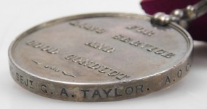 A Army Long Service and Good Conduct medal, (second type), inscribed 516 Staff Arm Sgt. G A Taylor AOC. - 4
