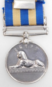 A Egypt medal 1882-89 with Suakin 1885 clasp, inscribed to 6055 Pte. J Coney, 1st Coldstream Guards. - 2