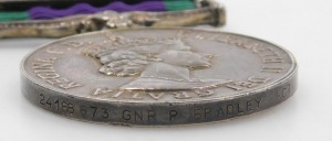 A Queen Elizabeth II General Service medal, with Northern Ireland clasp, inscribed to 24188673 Gnr. P Bradley, RCT. - 3