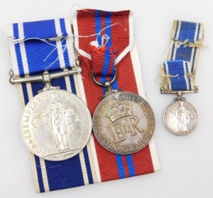 A George VI Police Long Service and Good Conduct Medal, with miniature and Elizabeth II Coronation medal 1953, the Police medal inscribed to Inspr Frank McGinn. - 2