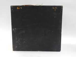 A 19thC model of a tea clipper, on painted waves, contained in an oak and glass case, 32cm x 36.5cm. - 3