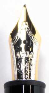 A Montblanc Meisterstuck 146 Solitaire gold plated fountain pen, 18ct nib, not inked, boxed. - 3