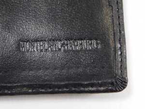 A Montblanc leather card holder, with various plastic inserts, 10.5cm x 8cm, together with a pen case, 16cm wide, and a bottle of black ink, 50ml. - 3