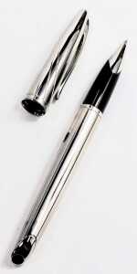 A Waterman Carene ball point pen, metal casing, boxed. - 2