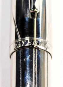 A Waterman Carene ball point pen, metal casing, boxed. - 3