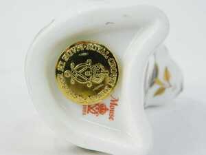 A Royal Crown Derby mouse paperweight, with gold stopper, 7.5cm high, boxed. - 3