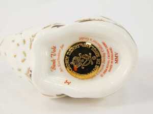 A Royal Crown Derby Exclusive Collector's Guild Edition Bank Vole, 2004, with gold stopper, 7cm wide, boxed. - 3