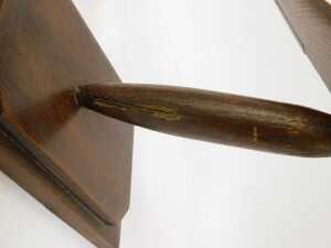 A mid century wooden model of a hurricane, on a wooden stand, 25cm high. (AF) - 4
