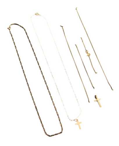 Various scrap 9ct gold, 7.3g all in.