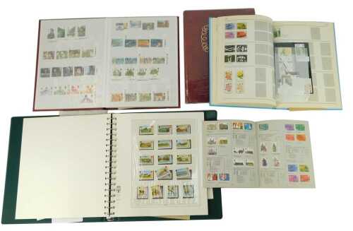 An Elizabeth II Isle of Man stamp book, together with various further loose stamps, a Stanley Gibbons Collector British Stamps book, together with a Royal Mail stock book containing various commemorative GB Queen Elizabeth II stamps, etc. (a quantity)