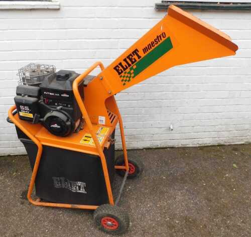 An Elite Maestro 5.5hb Intect 206 Briggs and Stratton petrol garden shredder, 146cm high.