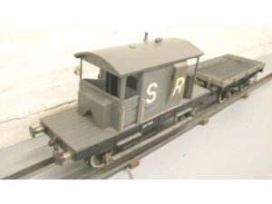 A 5" kit built guards van and a flat backed wagon