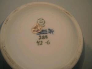 A Royal Copenhagen porcelain spherical vase painted with blackberry decoration - 2