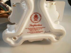A pair of Royal Crown Derby figures of a shepherd and shepherdess - 3