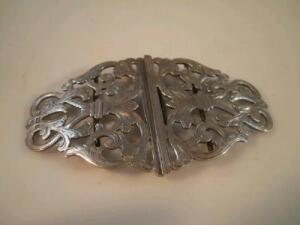 A Victorian silver nurses buckle