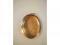 A gold oval locket, unmarked