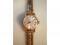 A ladies Zodiac automatic wristwatch on 9ct gold bracelet