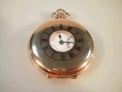 A Limit 9ct gold cased half hunter pocket watch