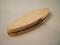 A Georgian navette shaped ivory veneered and gold tooth pick case