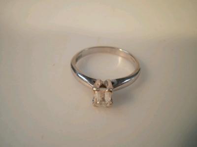 A solitaire diamond ring