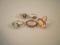 Five stone set rings, various grades including an opal in an 18ct gold setting