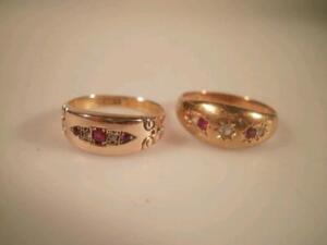A gypsy style sapphire set ring in 18ct gold setting