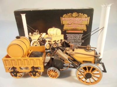 A Hornby Railways Stephenson's Rocket construction kit