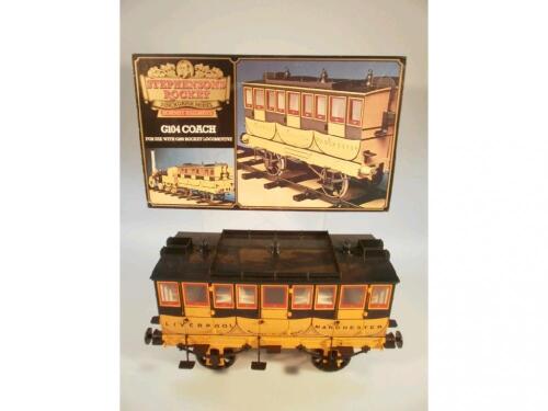 A boxed Hornby Railways Stephenson's Rocket G104 coach
